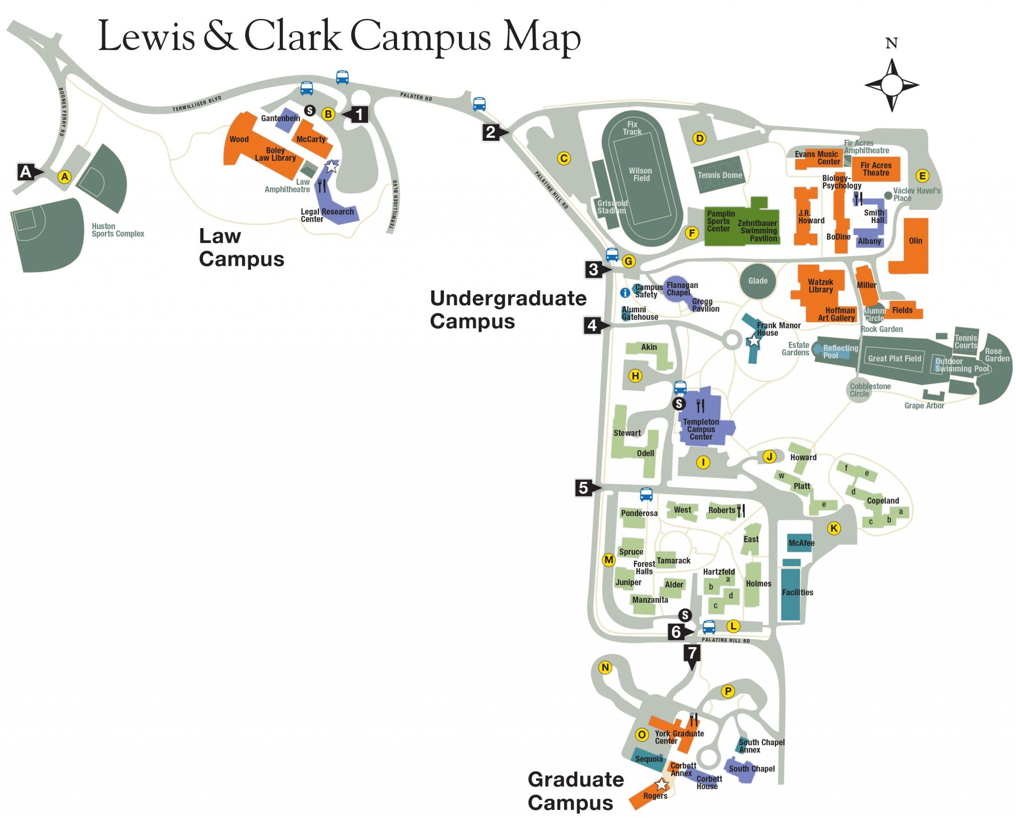 Clark College Campus Map.