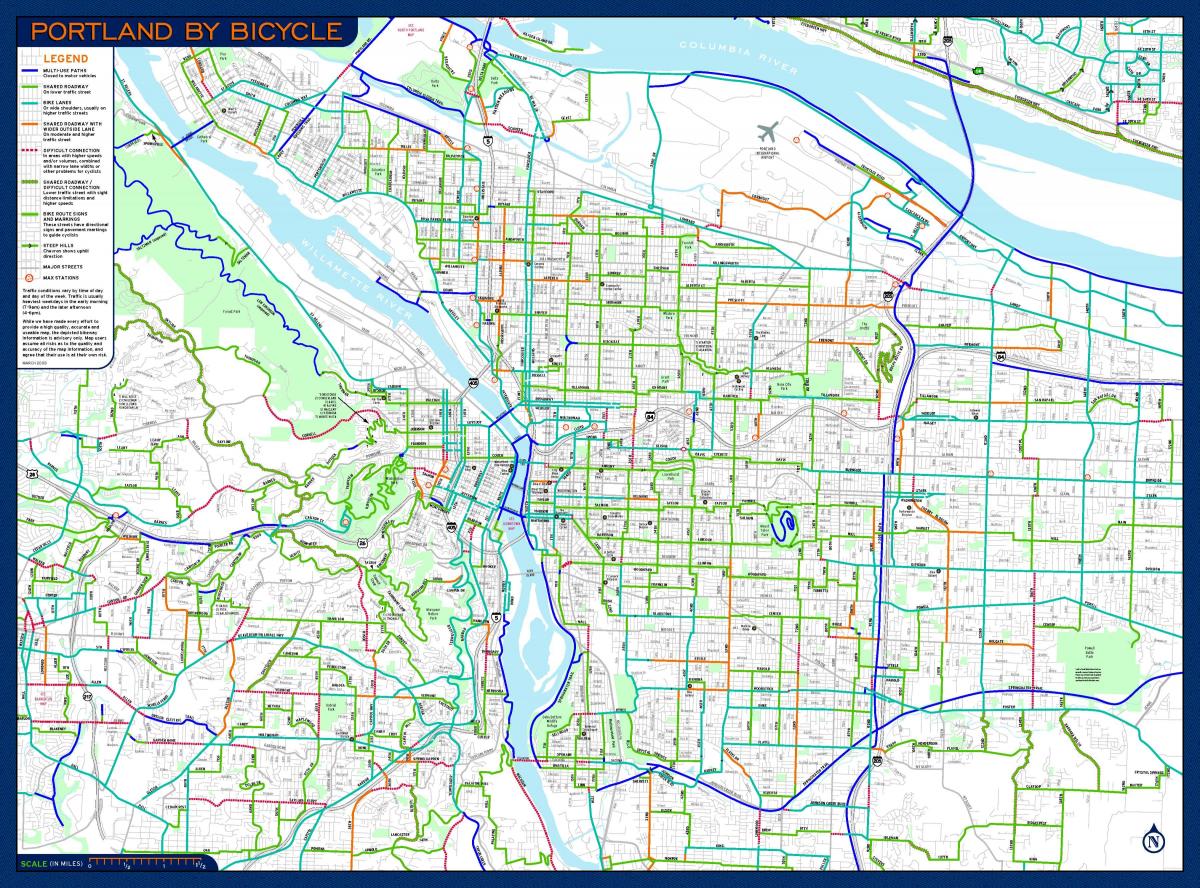 zemljevid Portland kolo