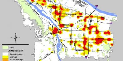 Portland kriminala zemljevid